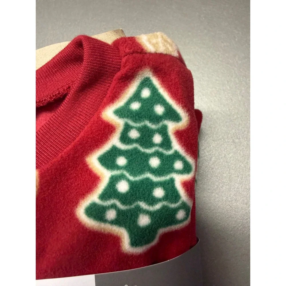 Carters Child of Mine 4T Red Gingerbread Fleece Footed Pajama Christmas Sleeper